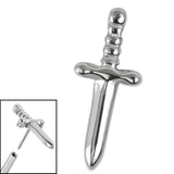 Titanium Threadless (Bend/Push fit) Titanium Mini Dagger