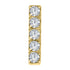 Titanium 5 Jewel Bar Top for Internal Thread shafts in 1.2mm
