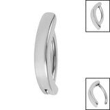Titanium Plain Bar Huggie Belly Clicker