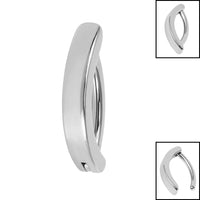 Titanium Plain Bar Huggie Belly Clicker