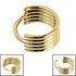 Titanium Stacked 5 Band Hinged Clicker Ring