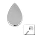 Titanium Teardrop for Internal Thread shafts in 1.2mm