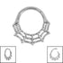 Titanium Spider Web Hinged Clicker Ring