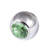 Steel Threaded Jewelled Balls 1.2x3mm
