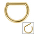 Titanium Bar Hinged Clicker Ring