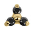 Gold Titanium Claw Set CZ Jewelled Mini Trinity for Internal Thread shafts in 1.2mm