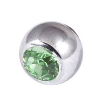 Steel Threaded Jewelled Balls 1.2x4mm