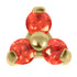 Gold Titanium Claw Set CZ Jewelled Trinity for Internal Thread shafts in 1.2mm