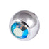 Steel Threaded Jewelled Balls 1.2x4mm