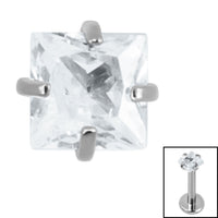 Titanium Claw Set Jewelled Square for Internal Thread shafts in 1.2mm