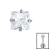 Titanium Claw Set Jewelled Square for Internal Thread shafts in 1.2mm