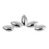 Titanium Marquise Pebble Crescent for Internal Thread shafts in 1.2mm