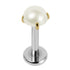 Titanium Internally Threaded Labrets 1.2mm - Titanium Claw Set Round Pearl