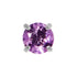Titanium Claw Set Natural Gemstone Tops for Internal Thread shafts in 1.2mm