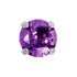 Titanium Claw Set Natural Gemstone Tops for Internal Thread shafts in 1.2mm