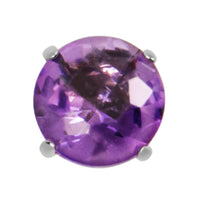 Titanium Claw Set Natural Gemstone Tops for Internal Thread shafts in 1.2mm