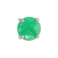 Titanium Claw Set Natural Gemstone Tops for Internal Thread shafts in 1.2mm
