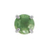 Titanium Claw Set Natural Gemstone Tops for Internal Thread shafts in 1.2mm