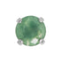 Titanium Claw Set Natural Gemstone Tops for Internal Thread shafts in 1.2mm