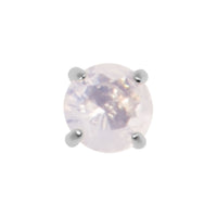 Titanium Claw Set Natural Gemstone Tops for Internal Thread shafts in 1.2mm