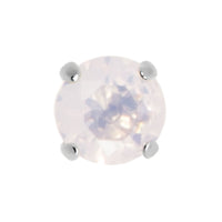 Titanium Claw Set Natural Gemstone Tops for Internal Thread shafts in 1.2mm