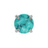Titanium Claw Set Natural Gemstone Tops for Internal Thread shafts in 1.2mm