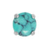 Titanium Claw Set Natural Gemstone Tops for Internal Thread shafts in 1.2mm