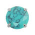 Titanium Claw Set Natural Gemstone Tops for Internal Thread shafts in 1.2mm