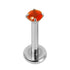 Titanium Internally Threaded Labrets 1.2mm - Titanium Claw Set Jewelled Round Natural Gemstone Tops