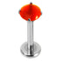 Titanium Internally Threaded Labrets 1.2mm - Titanium Claw Set Jewelled Round Natural Gemstone Tops