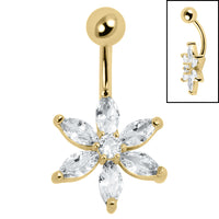 Belly Bar - Steel St Bernards Lily Flower