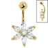 Belly Bar - Steel St Bernards Lily Flower