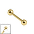 Gold Titanium Internally Threaded Micro Barbells 1.2mm