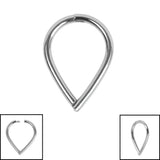 Titanium Venus Hinged Clicker Ring