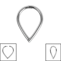 Titanium Venus Hinged Clicker Ring