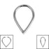 Titanium Venus Hinged Clicker Ring
