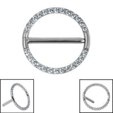 Titanium Claw Set Jewelled Orion Nipple Clicker Surround