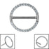 Titanium Claw Set Jewelled Orion Nipple Clicker Surround