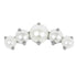 Titanium Claw Set Grace Pearl Crescent for Internal Thread shafts in 1.2mm