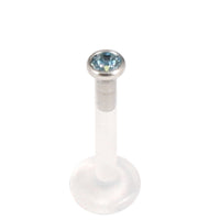 Bioflex Push-fit Labret with Titanium Jewelled Disk (2.35mm Disk)