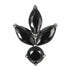 Titanium Claw Set Jewelled Lotus Solitaire Drop for Internal Thread shafts in 1.2mm