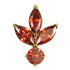 Titanium Claw Set Jewelled Lotus Solitaire Drop for Internal Thread shafts in 1.2mm