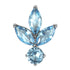Titanium Claw Set Jewelled Lotus Solitaire Drop for Internal Thread shafts in 1.2mm