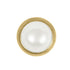 Titanium Threadless (Bend fit) Bezel Set Pearl Disk
