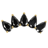 Titanium Claw Set Jewelled Diadem for Internal Thread shafts in 1.2mm