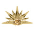 Titanium Claw Set Jewelled Radiant Sunset Top for Internal Thread shafts in 1.2mm