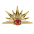 Titanium Claw Set Jewelled Radiant Sunset Top for Internal Thread shafts in 1.2mm