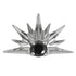 Titanium Claw Set Jewelled Radiant Sunset Top for Internal Thread shafts in 1.2mm
