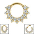Titanium Jewelled Anaisha Mandala Hinged Clicker Ring