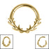 Titanium Buck Antlers Hinged Clicker Ring